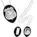 Produktbild Amakando Polizeimarke Halskette Polizei Abzeichen Polizisten Marke Rangabzeichen Dienstmarke mit Kette Cop Kostüm Accessoire Polizeikette Polizeiabzeichen