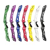 25 Inch ILF Bow Riser Aluminum Alloy Takedown Recurve Bow Handle Grip Right Hand for Archery Competition Shooting (Purple)
