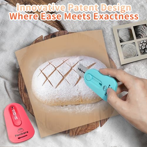 Fenikara 2PCS Upgraded Magnetic Sourdough Scoring Tool & Versatile Bread Scoring Tool- Professional Bread Lame for Sourdough Bread baking & Bread Making Tools - Scoring Patterns booklet & Razor Blades - image 3