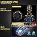 H13/9008 LED Headlight Bulbs Conversion Kit leppein S Series Dual Hi/Lo Beam 24xCREE Chips 6500K 6000LM Cool White Halogen Replacement-1 Pair