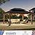 Modern Shade Rosewood Wood Gazebo 12' x 16', Cedar Framed Wooden Gazebo with Double Galvanized Steel Roof, Permanent Hardtop Wood Grill Gazebo with Sturdy Hooks for Garden, Backyard, Patio, and Deck