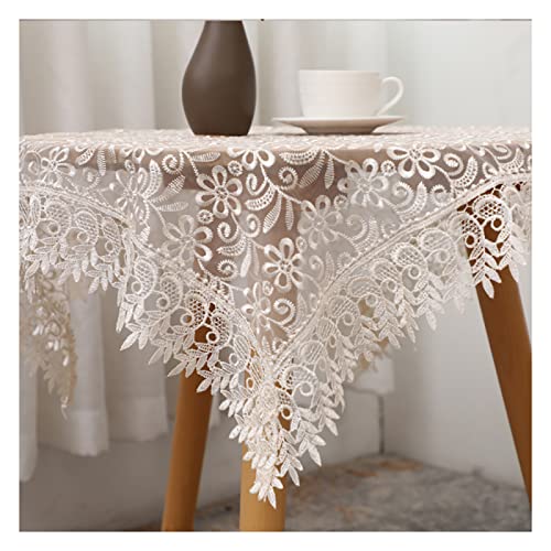 Nappe brodée en dentelle multicolore style ferme 90x210cm pour table