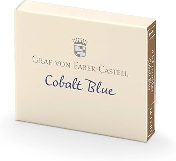 Graf von Faber-Castell Ink Cartridges, Box of 6, Cobalt Blue FC141101
