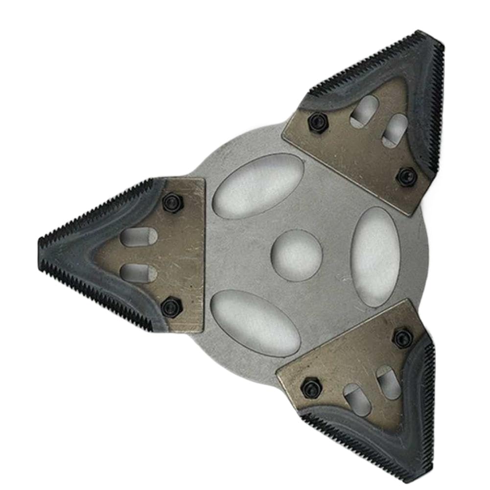 Cortacésped dentado Triangular de Acero al Carbono de 3 Dientes para cortacésped de Carrete Manual