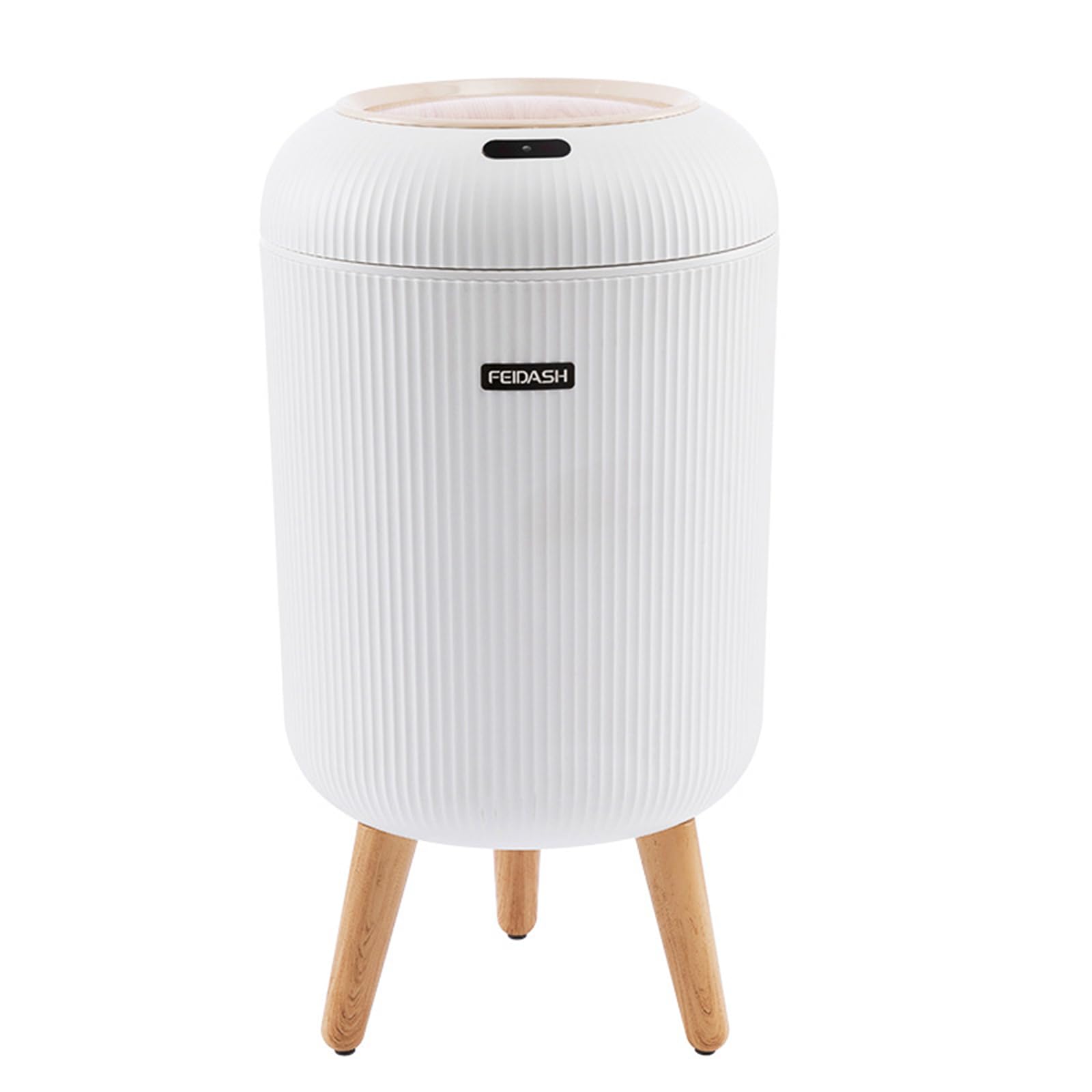 LOBOYBathroom Smart Touchless Trash Can 2.6 Gallon Automatic Motion Sensor Rubbish Can with Lid Electric Small Garbage Bin for Kitchen,Wastebasket for Toilet, Office, rv, Bedroom, Living Room