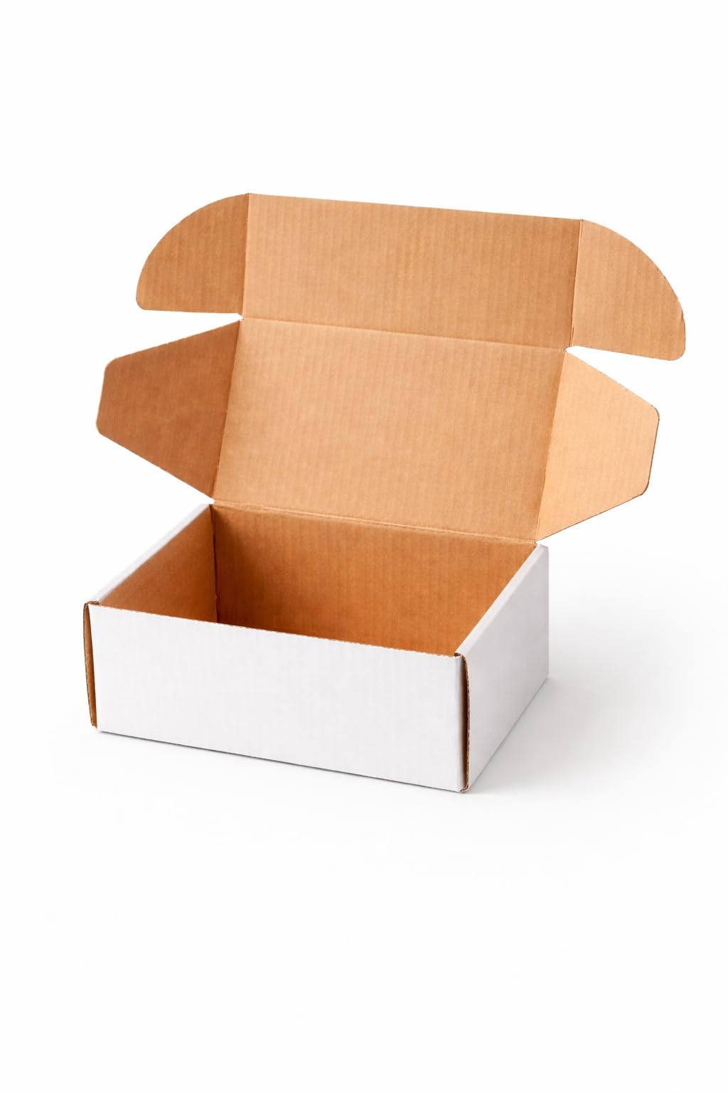 3 Ply White Corrugated Flap Box | Mailer Packaging Box | 8 x 5 x 2 Inch | Strong Shipping & E-commerce Box (WHITE, 8X5X2(PACK OF 25))-image-14