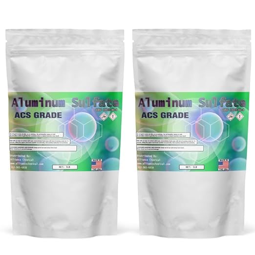 Aluminum Sulfate Hydrate ACS Grade - 2 Pack (10 lbs.) - Reliable Coagulant for Water Treatment