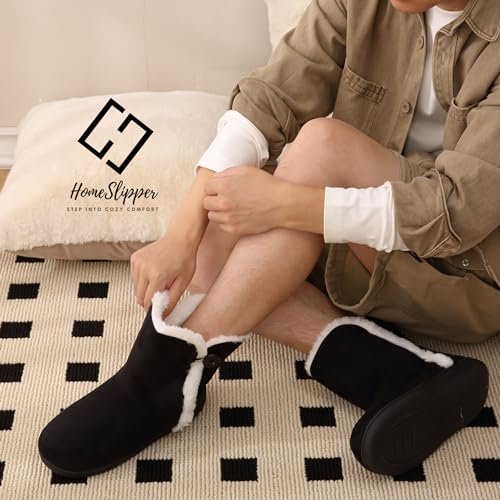 Men's Cozy Memory Foam Slippers for Indoor Winter Comfort