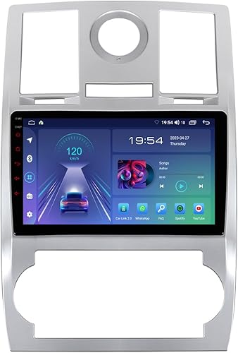 ASURE Radio estéreo de coche para Chrysler 300 2005-2010, 9 pulgadas, 4 núcleos, 2+32 GB, sistema Android, unidad principal de navegación GPS para
