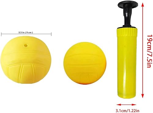 Miniatura 4 de 3 bolas de repuesto compatibles con Spike Ball, pelota de juego de entrenamiento de rebote con bomba de aire para jugar en interiores y exteriores