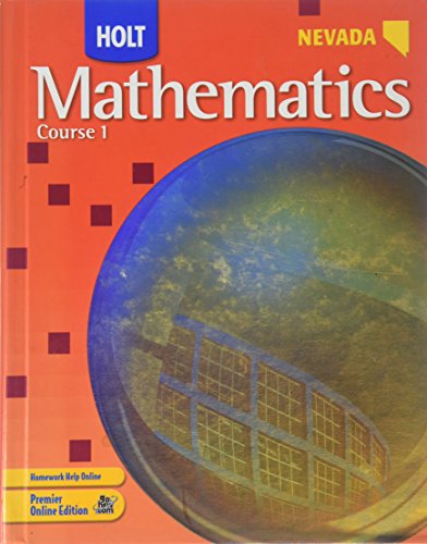Holt Mathematics Nevada: Student Edition Course... 0030993865 Book Cover