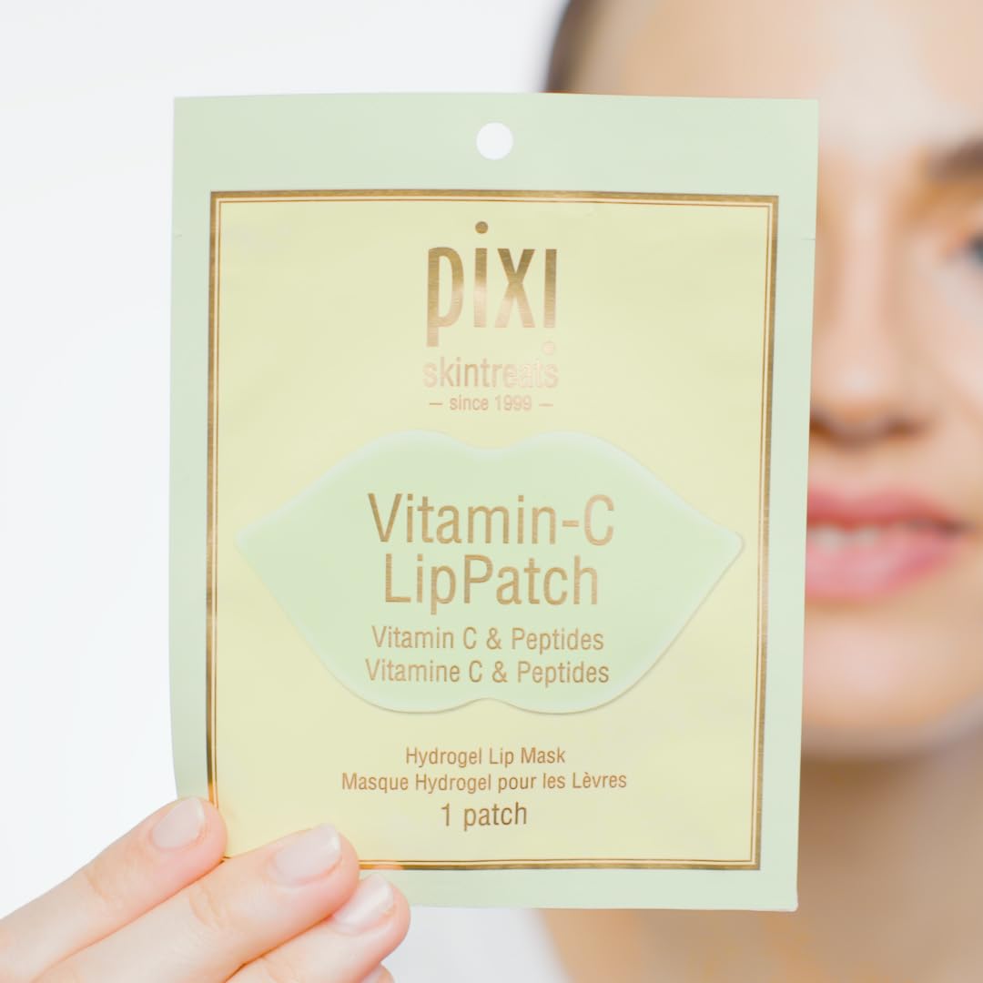 pixi vitamin c core lip balm peach pout Amazon.com: Pixi Beauty Vitamin-C Lip Patch | Brightens, Smooths & Hydrates Lips | With Vitamin C & Peptides