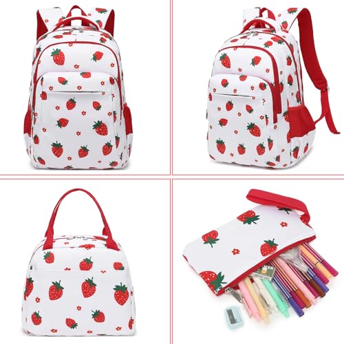 LEDAOU Mochila para crianças, meninos, mochilas escolares, conjunto de mochilas escolares com lanche