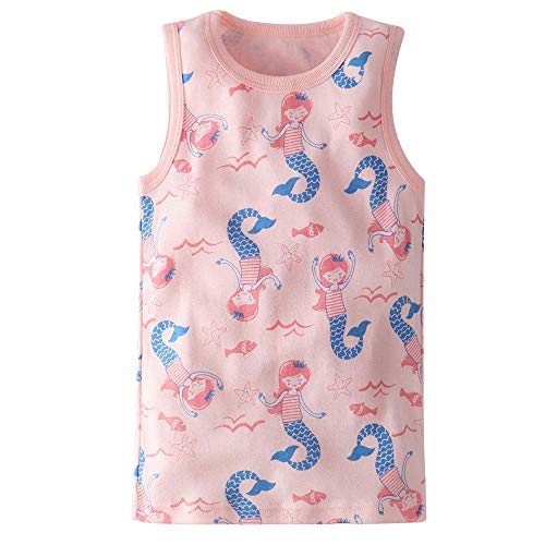 benetia Girls Undershirts Toddler Tank Tops Cotton 3-Pack3