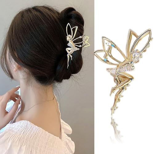 Pinzas metálicas con cristales para cabello miniatura 1