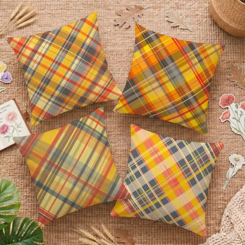 Housse de coussin extérieure imperméable orange contre l'humidité