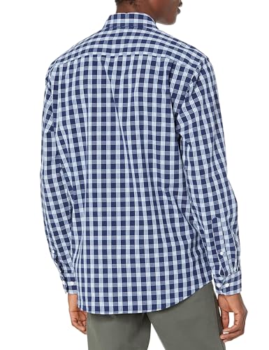 Image of Amazon Essentials Men's Regular-Fit Long-Sleeve Casual Poplin Shirt, Button Front, Business Casual, Collared
