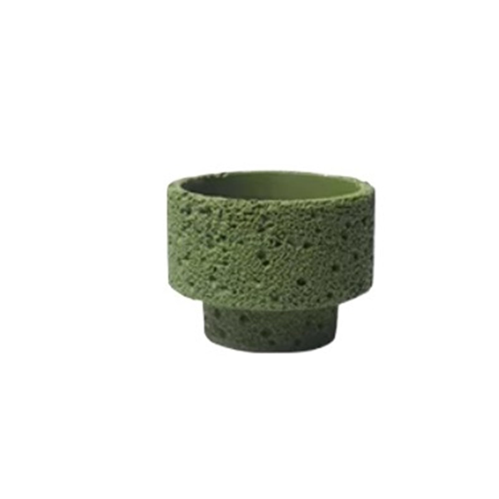 Cenz-888 flowerpot A Stylish And Minimalist Concrete Succulent Planter, Perfect For Indoor Use Pots for Plants(Green,Small)