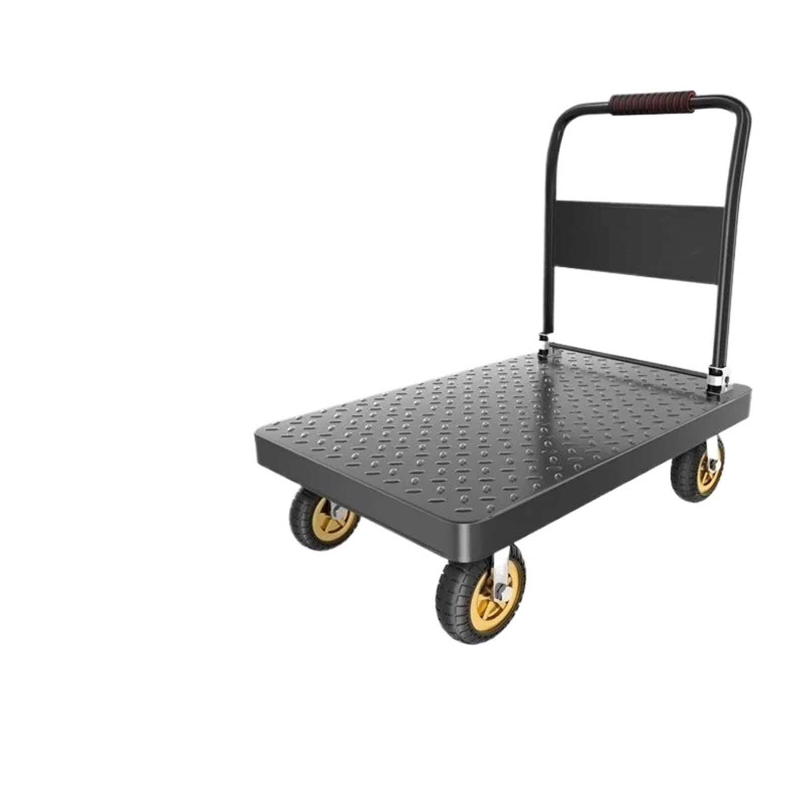 Platform Truck Cart, Household Folding Steel Platform Trolley With Silent Wheels(73-48-6)