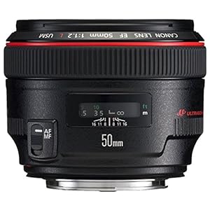Canon EF 50mm f/1.2L USM Ultra-Fast Standard AutoFocus Lens – International Version (No Warranty)