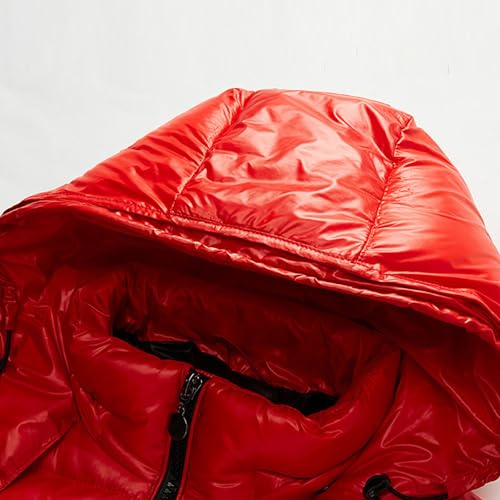 JEsilunmaMY Men's Thermal Shiny Hooded Puffer Jacket Winter Coats Water-Resistant Down Coats Insulated Padded Puffy Coat2