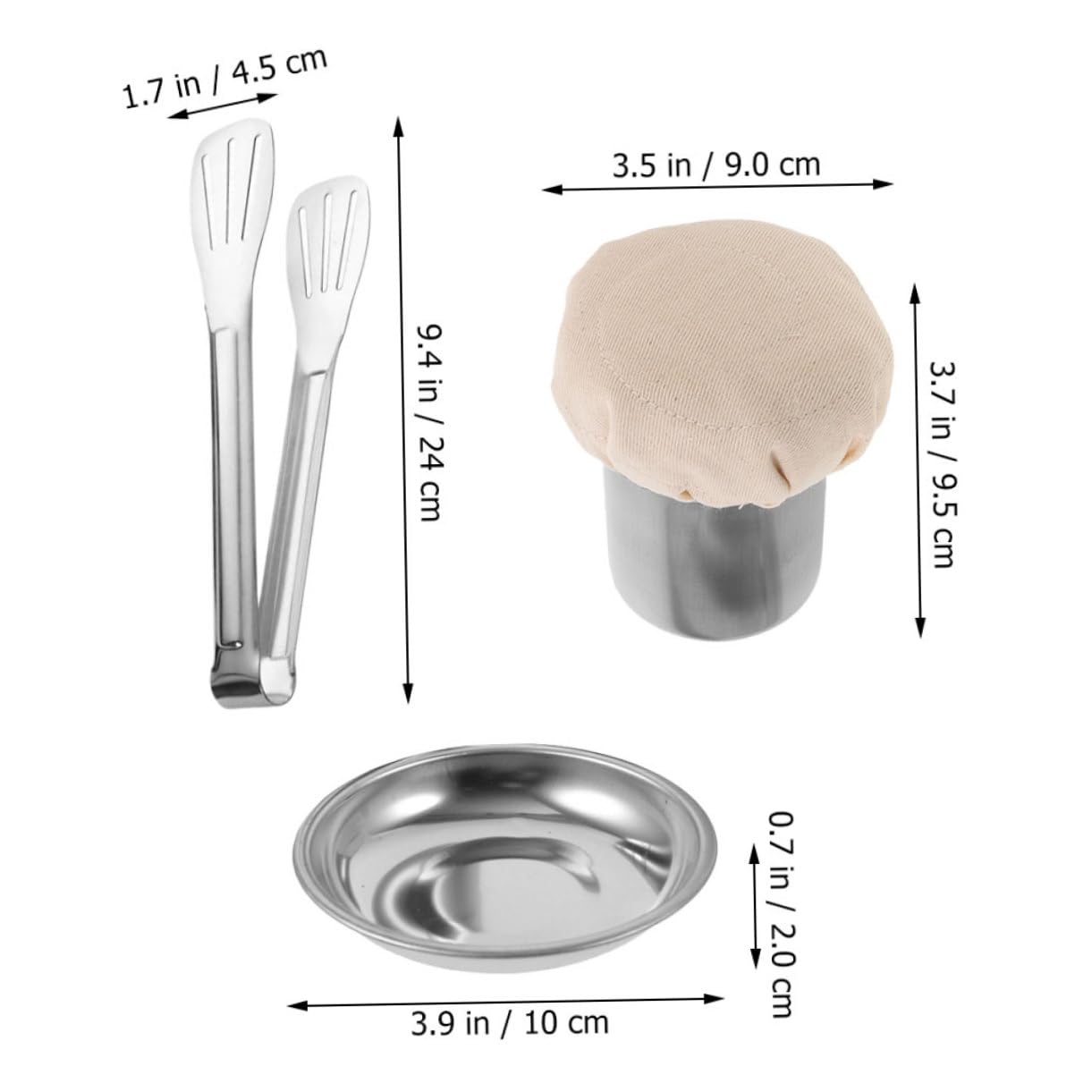 KICHOUSE 1set Restaurant Pancake Oil Brush Multifunctional Wear-resistant Oil Wiper Tray Food Tongs Convenient Cooking Tool for Pancakes