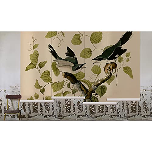 Papier peint oiseaux sur une branche pour relooker un meuble - 5
