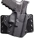 Black Point Tactical Leather Wing OWB Holster Fits Glock 19/23/32, Right Hand, Black