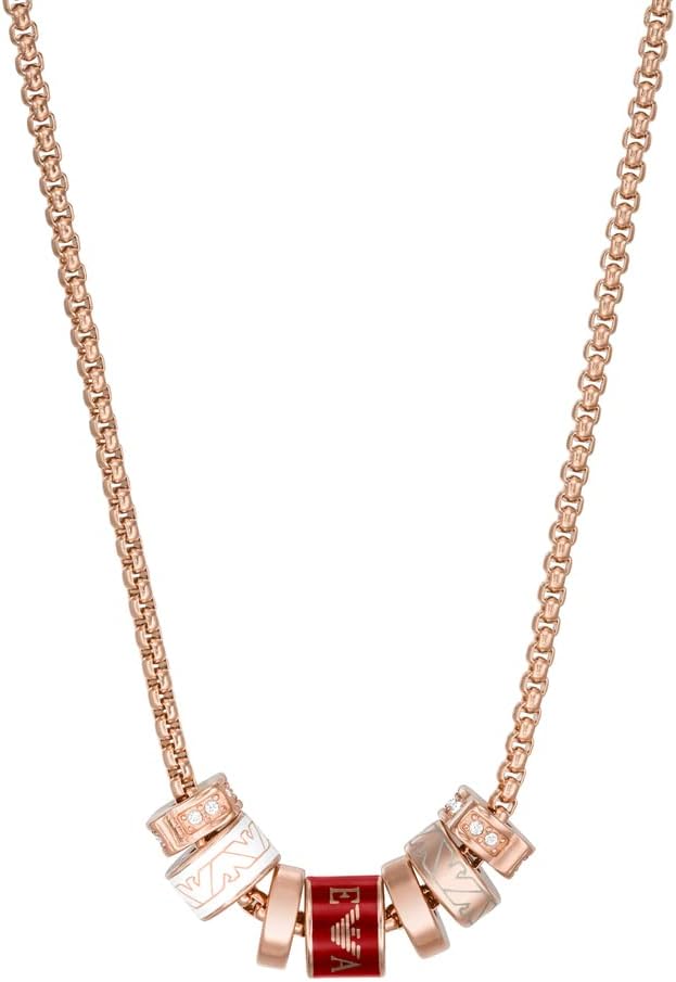 Emporio Armani Womens Rose Gold Necklace Egs2933221