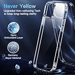 CASEKOO for iPhone 13 Pro Case Crystal Clear, [Not Yellowing][Military-Drop Protection] Protective Shockproof for iPhone 13 Pro PhoneCase 6.1 inch 2021, Clear - Image 2