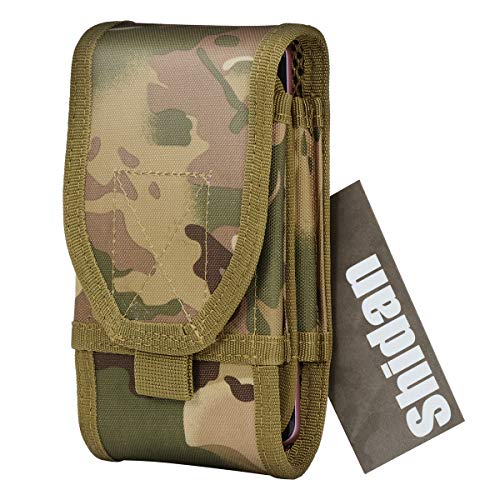 Xidan Funda para Smartphone de Doble Capacidad, Bolsa Táctica Compacto EDC Utilidad Artilugio con Clip de Cinturón para iPhone XS MAX XR XS X...