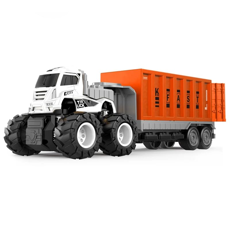 DUWOL 1:43 4WD Diecast Alloy Logistic-Transportation Big Truck Toys with Friction Powered Miniature Car Vehicle Toy for Kids (B0DCWHXYD9) Amazon Price History, Amazon Price Tracker