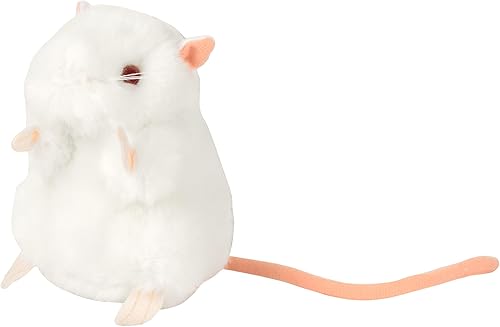 GIANTmicrobes White Lab Mouse Plush – Aprende sobre la ciencia y esta criatura vital de investigación de laboratorio, regalo memorable para