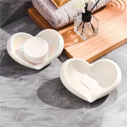 Porte-savon en céramique cœur un cadeau unique pour les fêtes