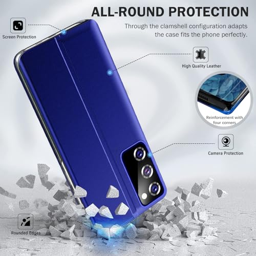 Coque fine Samsung S20 FE antichoc avec béquille intégrée bleu