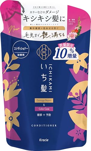 いち髪 ダメージリペア & カラーケア コンディショナー 詰め替え 363g
