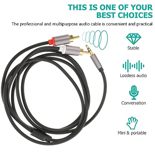 Cable divisor de audio Uonlytech de largo alcance para conectar altavoces sin pérdida 3