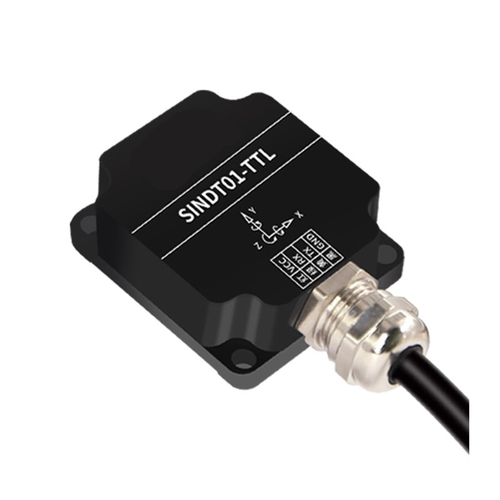 Evita errores de medicion por agua con el sensor AHRS Modbus SINDT01-TTL impermeable IP67 de un eje