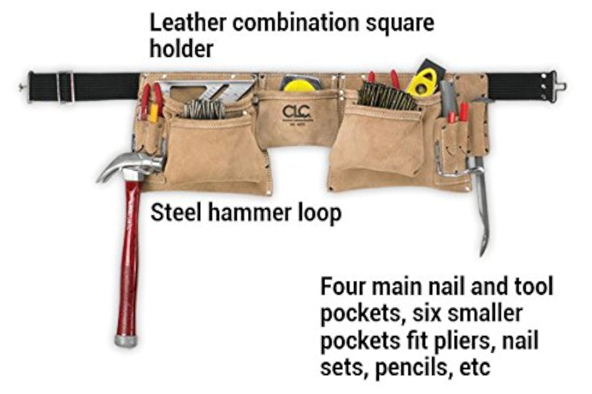 Clc 12-Pocket Heavy-Duty Carpenter Apron, Durable