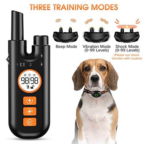 Maisoie Dog Training Collar, Dog Shock Collar With Remote Range 1300Ft, 3 Training Modes, Beep, Vibration, Shock, Ipx7 Waterproof Rechargeable Electric Shock Collar For Small Medium Large Dogs #TOP1