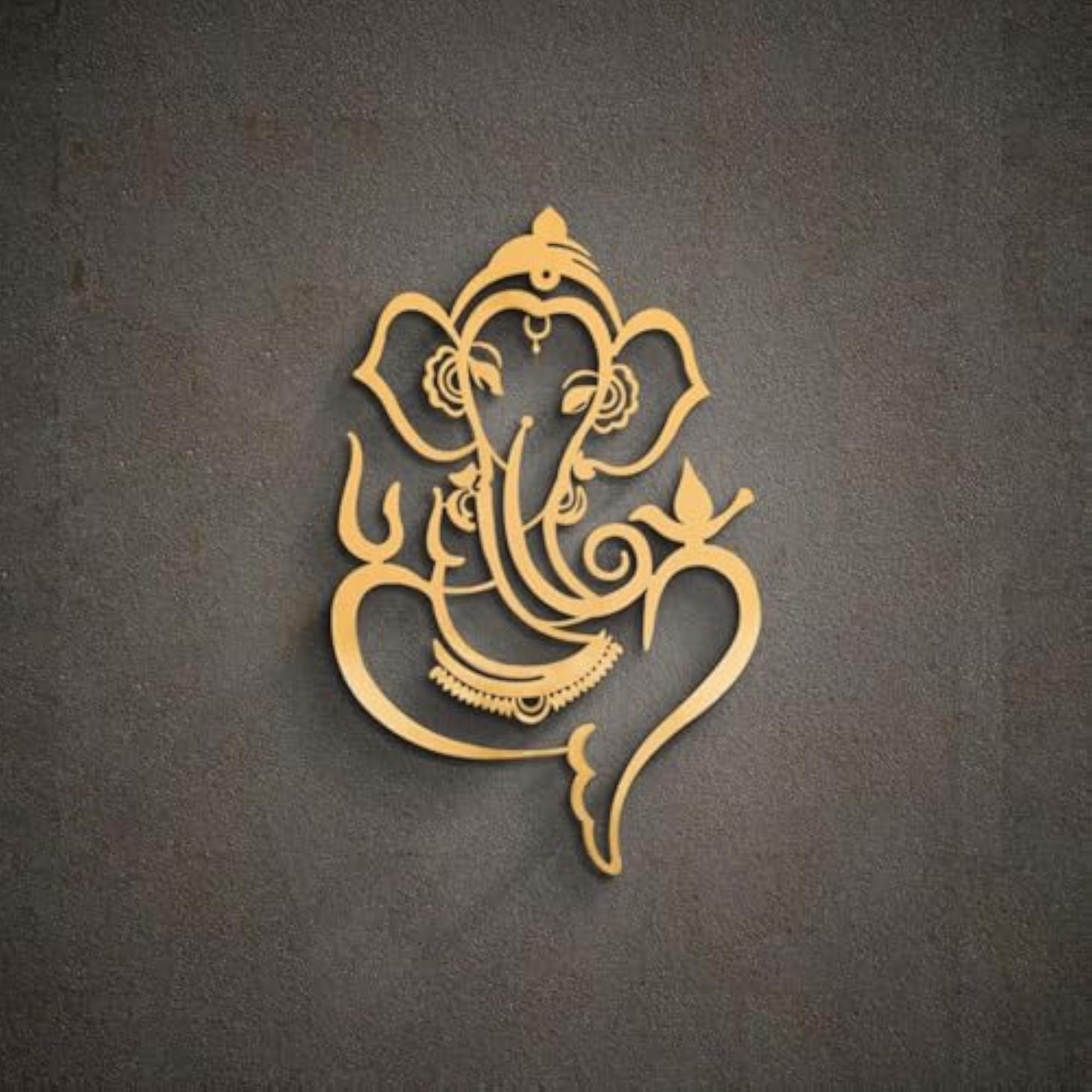 Wall Art Metal Ganesha Sculpture Hanging