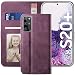 Produktbild YATWIN Handyhülle Samsung Galaxy S20 Plus Hülle, Klapphülle Samsung S20 Plus Premium Leder Brieftasche Schutzhülle [Kartenfach] [Magnet] [Stand] Handytasche Case für Samsung S20 + Plus 5G, Weinrot