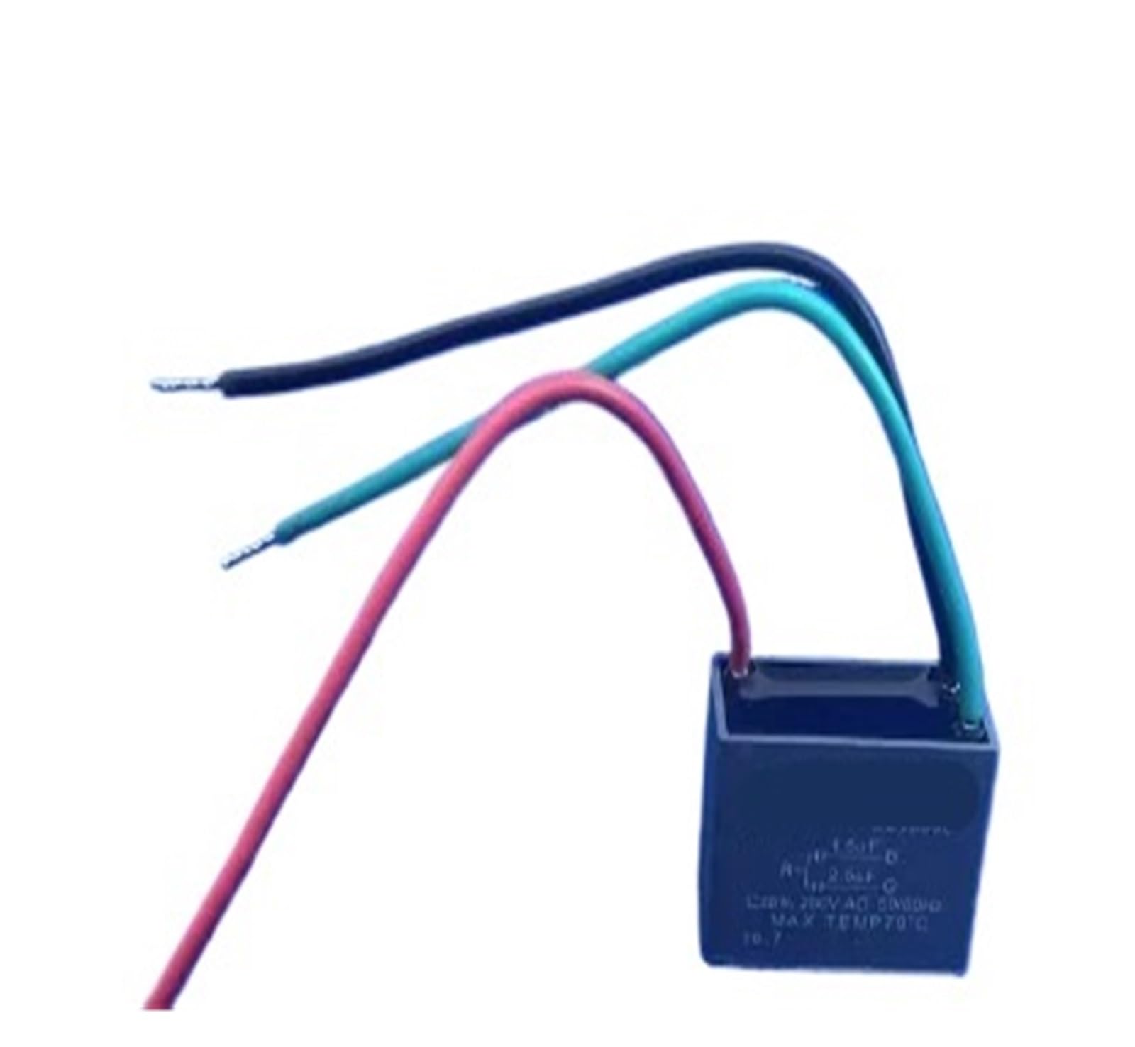 LEOTNNDQ CBB61 1.5uF+2.5uF 3 Wires AC 250V 50/60Hz current electrical condenser(5PCS)