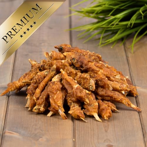 Lyra Pet® 1 kg Wrap mit Hühnerfleisch und Fisch | Geschmackvoller Kausnack | Belohnungs- und Trainingssnack | Proteinreiches Leckerli für alle Hunde | Fettarmes Hundefutter | Wiederverschließbar
