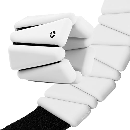 OmWeights pesas de muñeca y tobillo para mujeres y hombres, eleva tus entrenamientos con brazaletes pesados, pesas de tobillo para cardio, yoga y