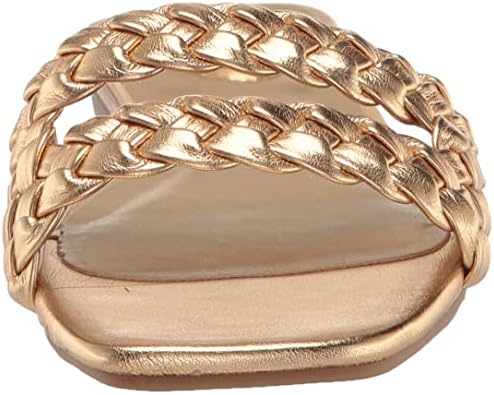 Bandolino Women's SESSILY Flat Sandal, Gold 710, 8.5 | Image 1