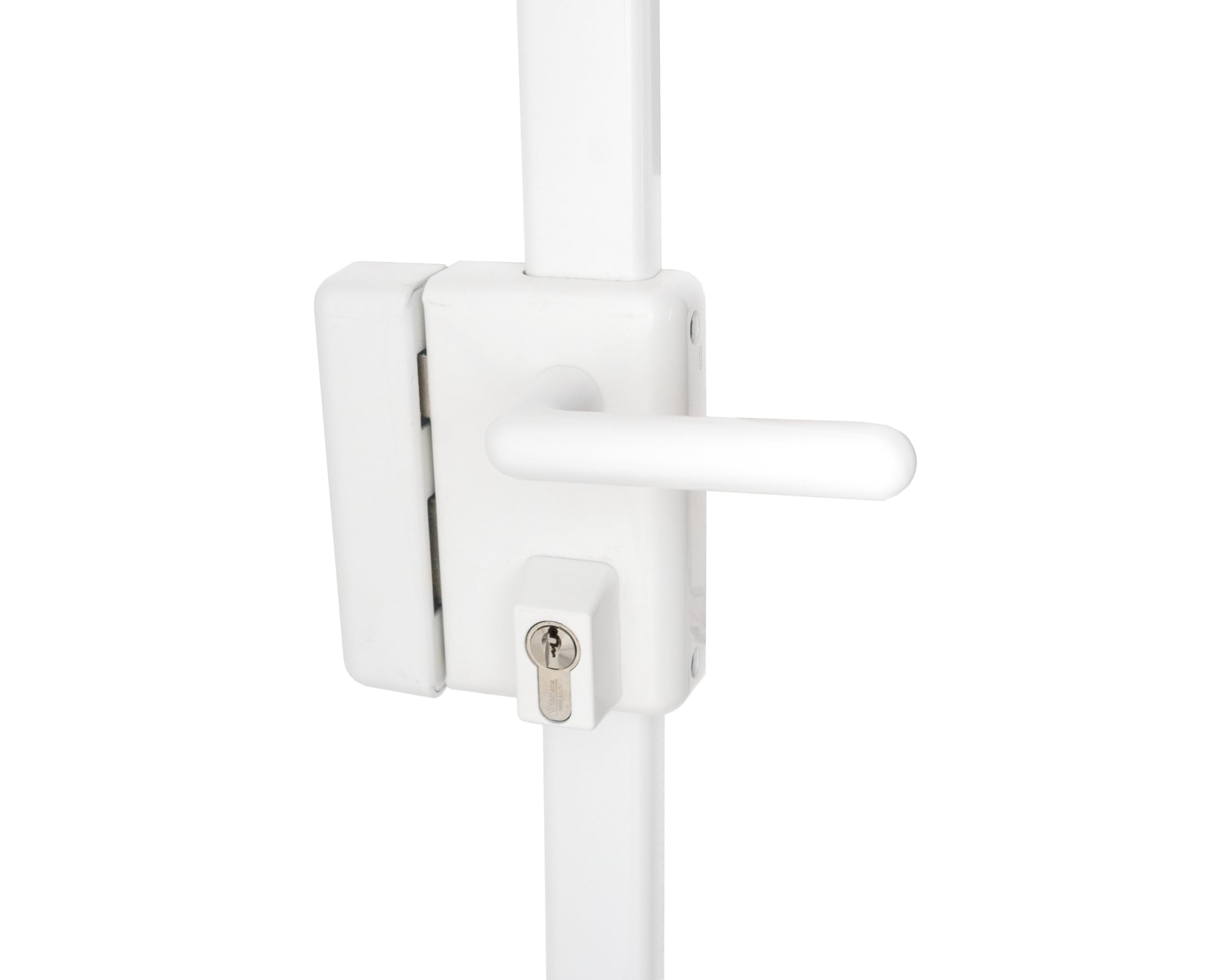 Vachette Serrure en applique multipoints verticale à poignée, MULTIBLINDE série 8800, Tirant Gauche, Certifiée A2P, Haute sécurité, 3 points de fermeture, 4 clés VIP+ brevetées incluses, Blanc