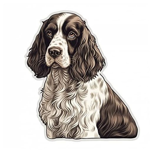 Yoonek Graphics English Springer Spaniel Dog Vinyl Decal Sticker for Car, Laptop, Tumbler, More. #007454-6