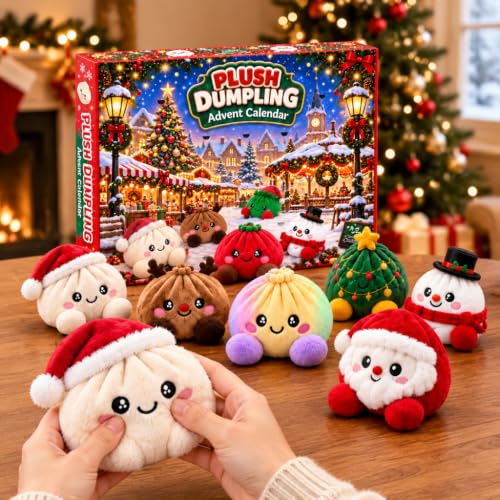 Dumpling Advent Calendar 2026 Plush Mystery Box Christmas Home 24-Day Adult - image 9