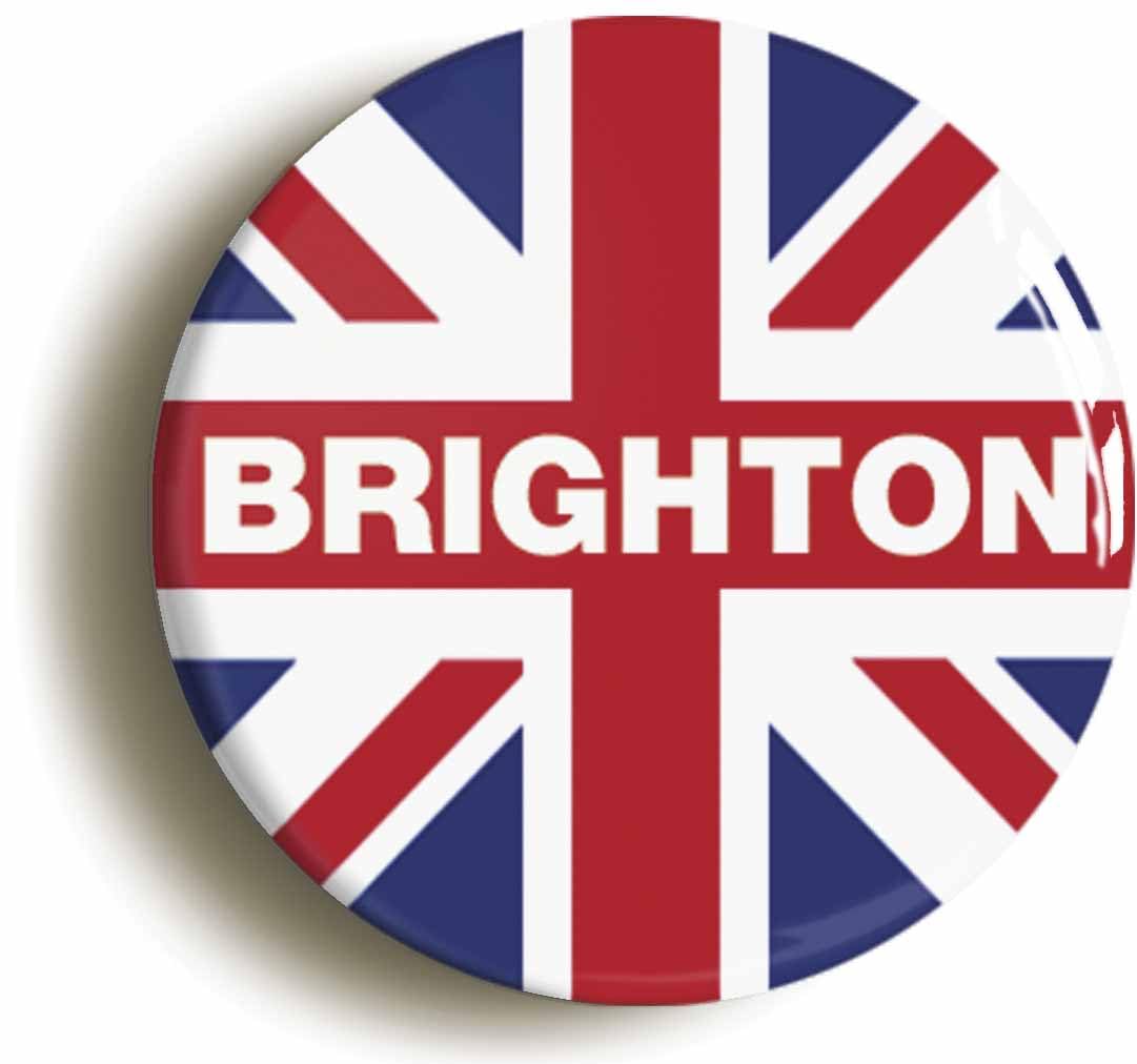 Brighton Union Jack Fridge Magnet (Circular 2inch / 50mm Diameter)